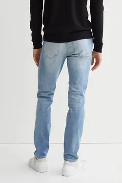 شلوار جین جذب مردانه آبی روشن اچ اند ام