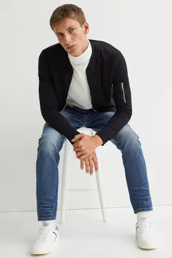 شلوار جین جذب مردانه آبی اچ اند ام