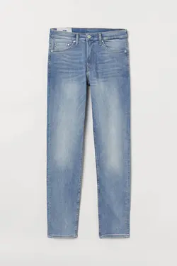 شلوار جین جذب مردانه آبی روشن اچ اند ام