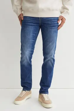 شلوار جین جذب مردانه آبی اچ اند ام