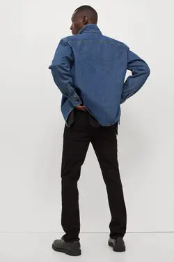 شلوار جین جذب مردانه سیاه اچ اند ام