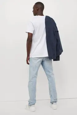 شلوار جین جذب مردانه آبی روشن اچ اند ام