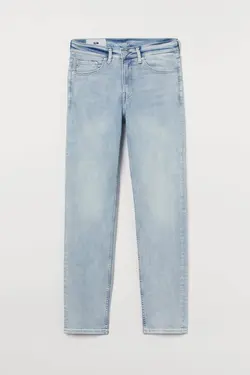 شلوار جین جذب مردانه آبی روشن اچ اند ام