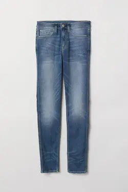 شلوار جین جذب مردانه آبی اچ اند ام