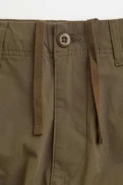 شلوار شش جیب مردانه خاکی تیره اچ اند ام