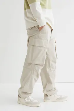 شلوار شش جیب مردانه بژ روشن اچ اند ام