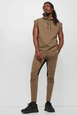 شلوار جاگر مردانه خاکی اچ اند ام