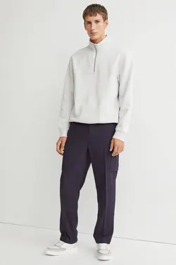 شلوار جاگر مردانه آبی تیره اچ اند ام