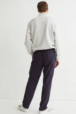 شلوار جاگر مردانه آبی تیره اچ اند ام