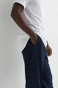 شلوار جاگر مردانه سرمه ای اچ اند ام