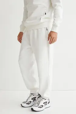 شلوار جاگر مردانه سفید اچ اند ام