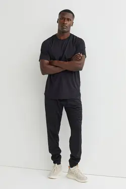 شلوار جاگر مردانه سیاه اچ اند ام