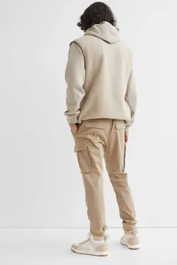 شلوار جاگر مردانه بژ اچ اند ام