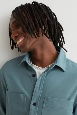 شکت مردانه فیروزه ای اچ اند ام