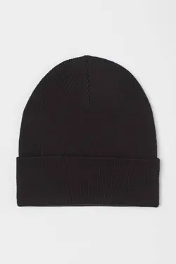 کلاه بافت مردانه سیاه اچ اند ام