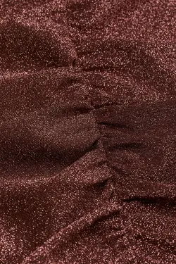 پیراهن کوتاه زنانه قهوه ای تیره اچ اند ام