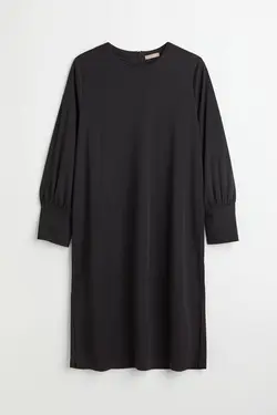 پیراهن آستین بلند زنانه سیاه اچ اند ام