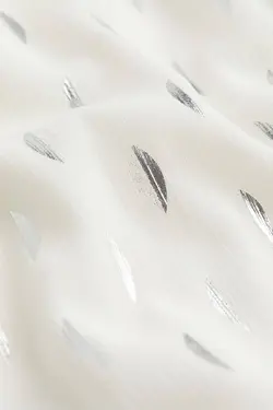 پیراهن آستین بلند زنانه سفید اچ اند ام