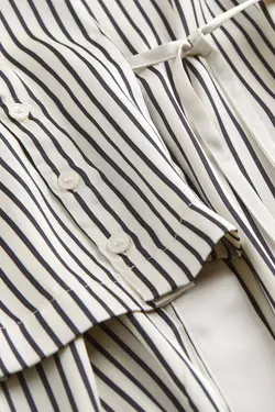 پیراهن آستین بلند زنانه سفید اچ اند ام