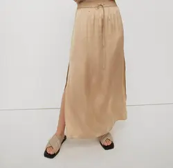 دامن  میدی زنانه بژ اچ اند ام