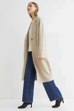 پالتو زنانه بژ روشن اچ اند ام