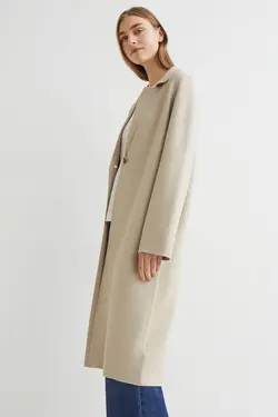 پالتو زنانه بژ روشن اچ اند ام