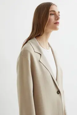 پالتو زنانه بژ روشن اچ اند ام