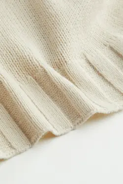 پلیور یقه اسکی زنانه بژ روشن اچ اند ام