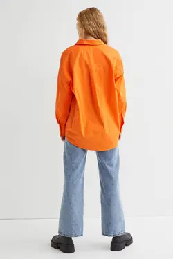 شومیز زنانه نارنجی اچ اند ام