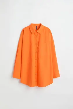 شومیز زنانه نارنجی اچ اند ام