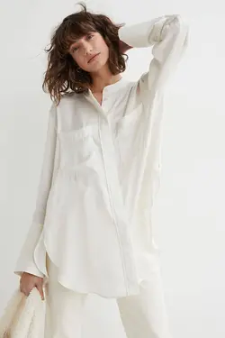 تونیک زنانه سفید اچ اند ام