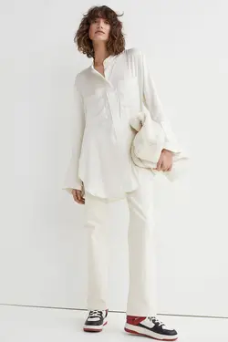 تونیک زنانه سفید اچ اند ام