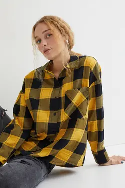 شومیز زنانه زرد اچ اند ام