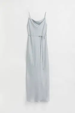 پیراهن بلند زنانه خاکستری روشن اچ اند ام