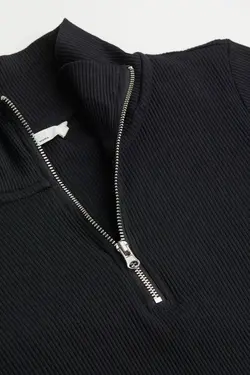 پیراهن آستین بلند زنانه سیاه اچ اند ام