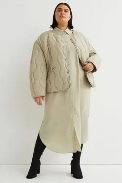 پیراهن آستین بلند زنانه سبز پسته ای اچ اند ام