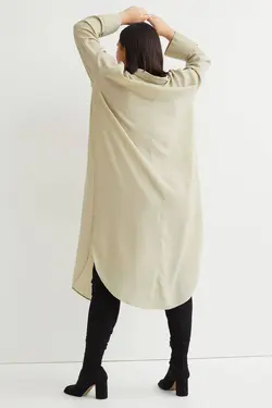 پیراهن آستین بلند زنانه سبز پسته ای اچ اند ام