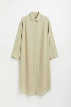 پیراهن آستین بلند زنانه سبز پسته ای اچ اند ام