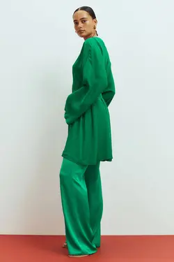 پیراهن زنانه سبز اچ اند ام