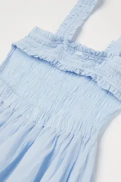 پیراهن میدی زنانه آبی روشن اچ اند ام