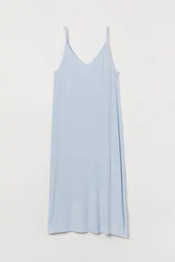 پیراهن میدی زنانه آبی روشن اچ اند ام