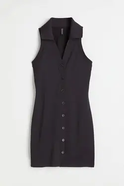 پیراهن کوتاه زنانه سیاه اچ اند ام