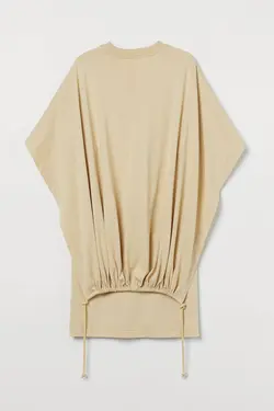 پیراهن کوتاه زنانه بژ روشن اچ اند ام