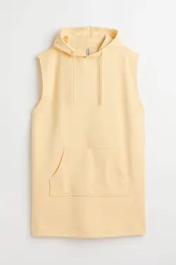 پیراهن کوتاه زنانه زرد اچ اند ام