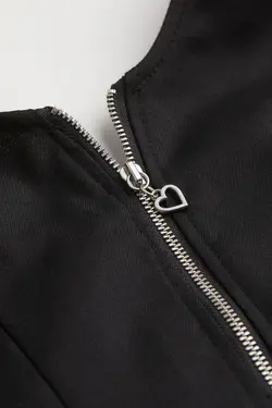 پیراهن کوتاه زنانه سیاه اچ اند ام