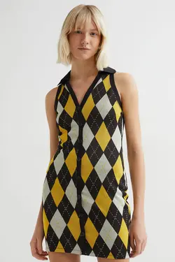 پیراهن کوتاه زنانه سیاه اچ اند ام