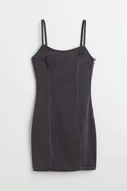 پیراهن کوتاه زنانه سیاه اچ اند ام