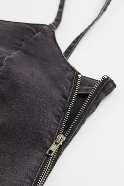 پیراهن کوتاه زنانه سیاه اچ اند ام