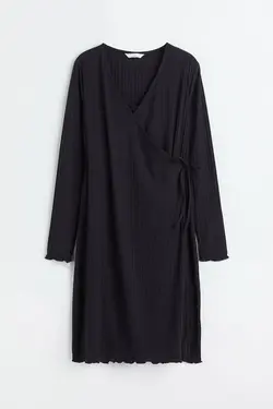 پیراهن آستین بلند زنانه سیاه اچ اند ام