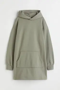 پیراهن آستین بلند زنانه خاکی اچ اند ام